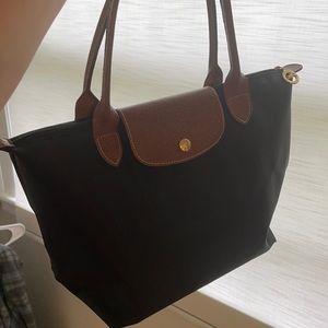 Black Longchamp Small Le Pliage Nylon Tote